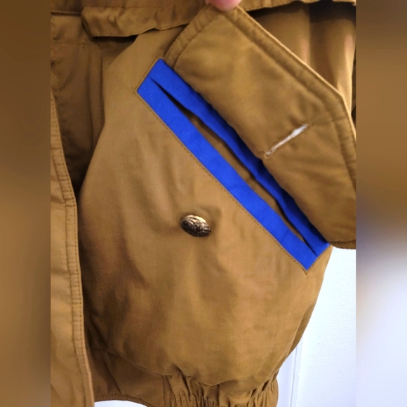 Vintage 80s/90s Skiing Passport Jacket | Size M | Brown - Picture 5 of 12